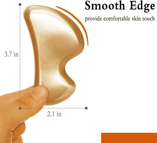 Livronic® Premium SS Gua Sha Tool For Face 100% Stainless Steel Gua Sha