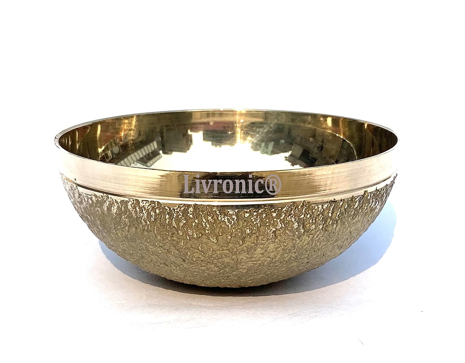 Livronic® Bronze (Kansa) Vatki Cup with Scrub Surface