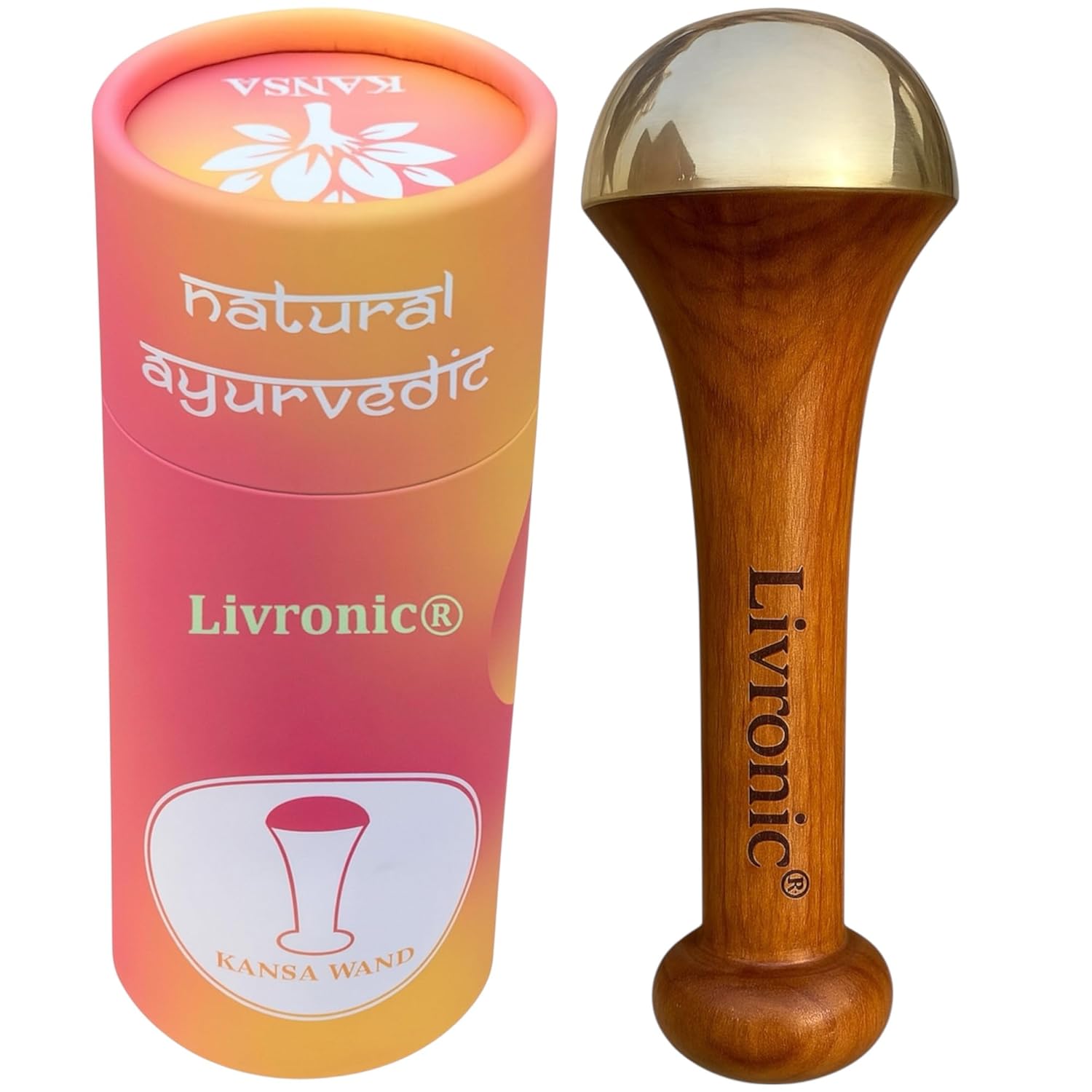 Ayurvedic Kansa (Bronze) Wand Massager With Single Side Vatki (Dome)